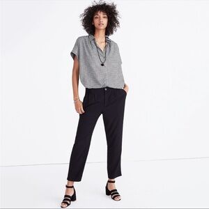 🎁 Madewell Track Trousers in True Black Size M